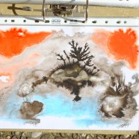 Monotypien und Experimente